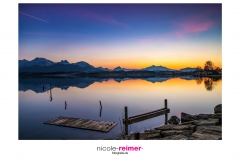 Sonnenuntergang und Blaue Stunde am Hopfensee, Deutschland, Nicole Reimer Fotografie, www.nicole-reimer-fotografie.de