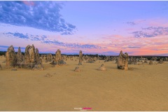 Die Pinnacles während der Dämmerung mit leuchtendem Himmel - Nicole Reimer Fotografie