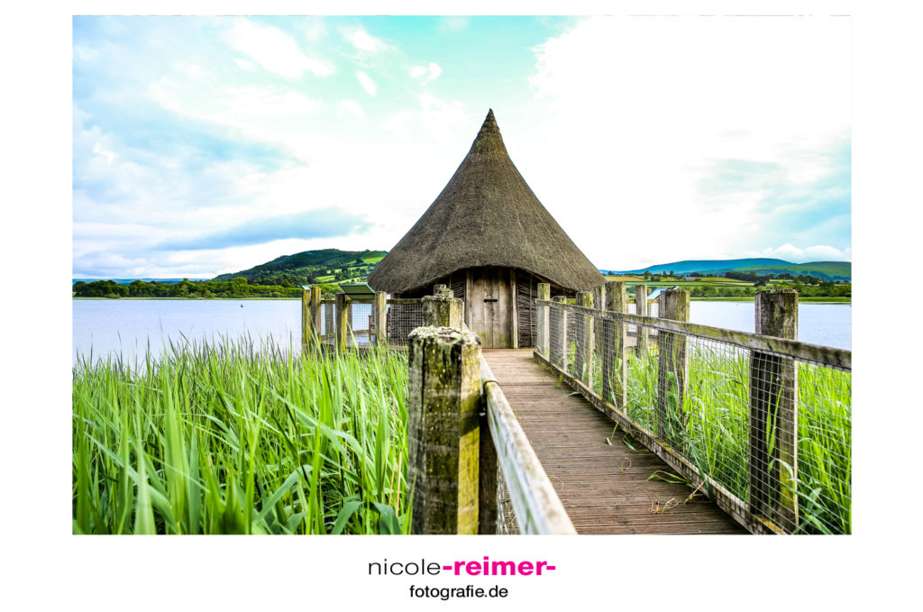 Kleine Hütte am Llangorse Lake, Brecon Beacons, Wales