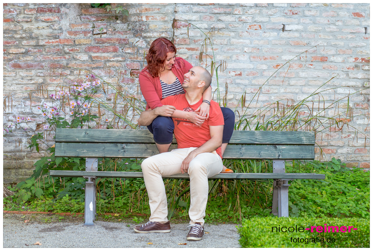Engagementshooting Kräutergarten Augsburg